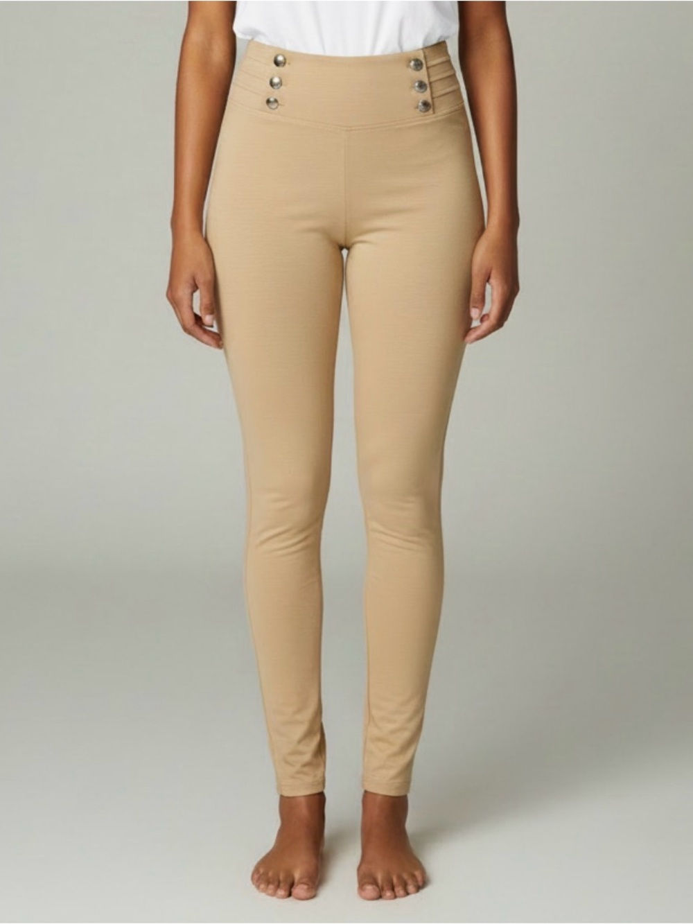 Riva USA Button Detail Skinny Pants